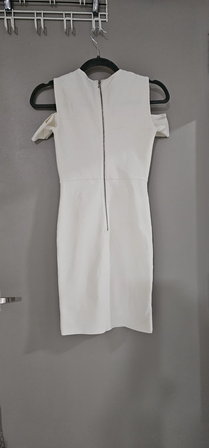 BCBGMAXAZRIA White Cold Shoulder Dress XXS - photo 3