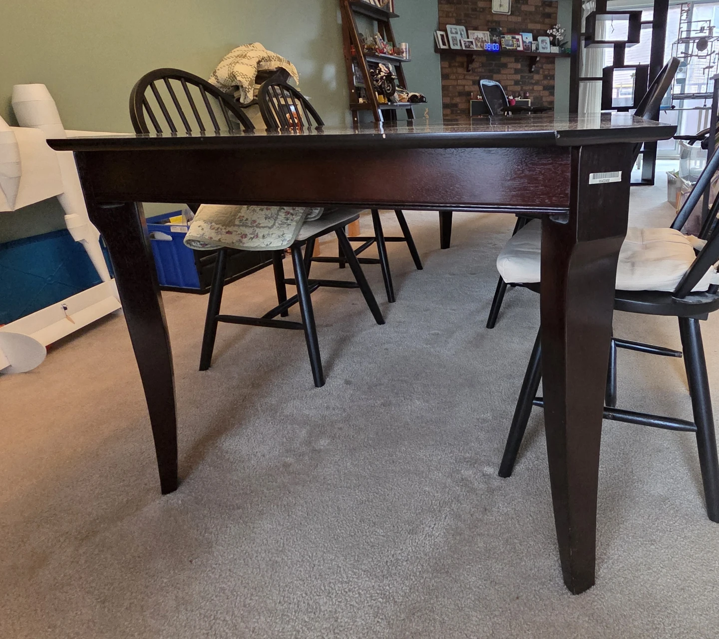 Dark Wood Dining Table - photo 3