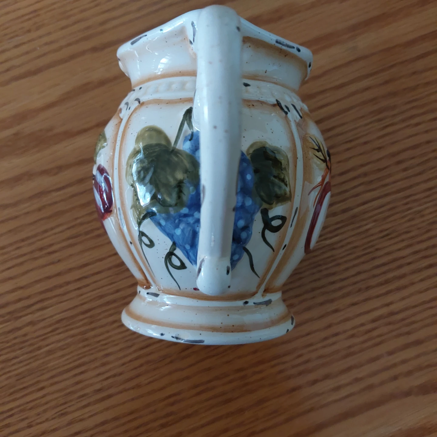 Ceramic Pitcher with Cherry and Grape Design - photo 4