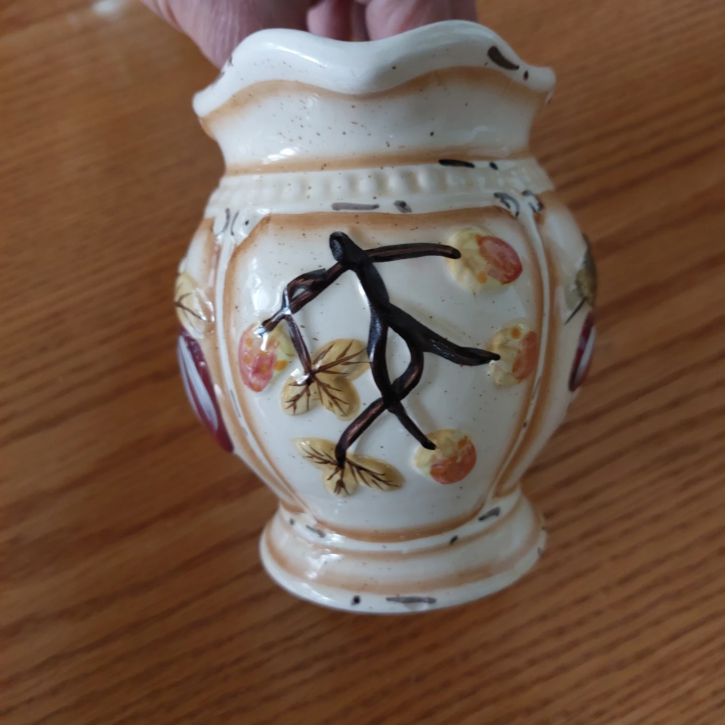 Ceramic Pitcher with Cherry and Grape Design - photo 5