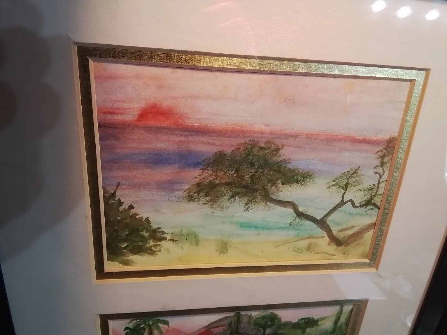 Framed 2 Watercolour Paintings 12x15" - photo 3