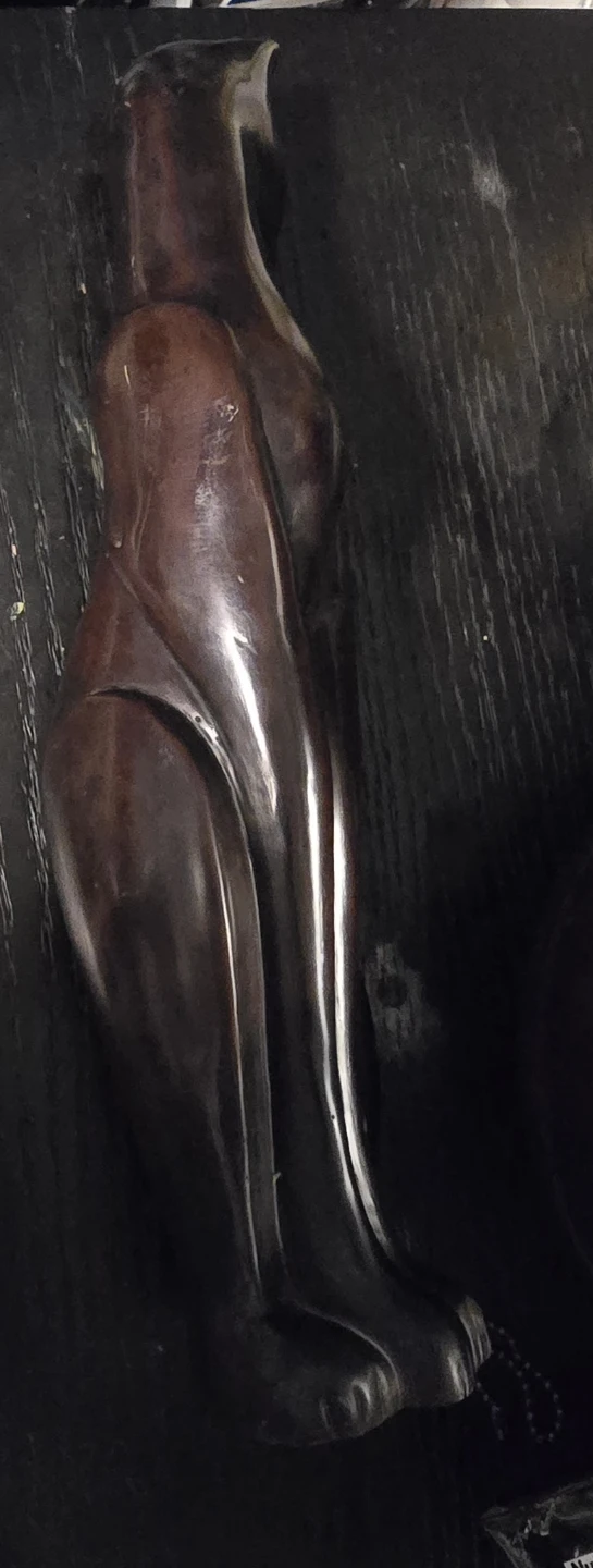 Vintage dark Bronze-Finish Cat Figurine - photo 4