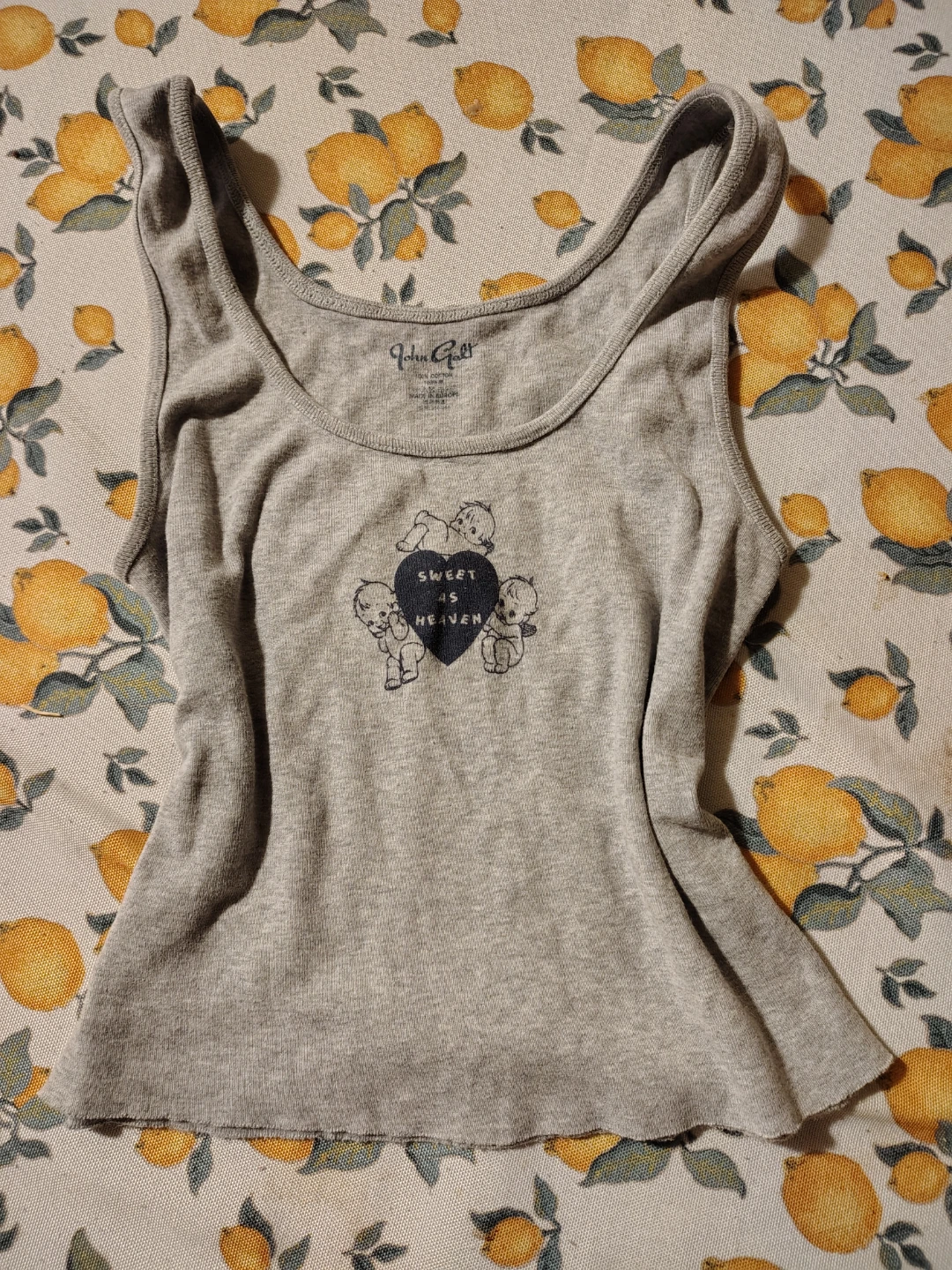 John Galt Sweet As Heaven Tank Top - small/medium
