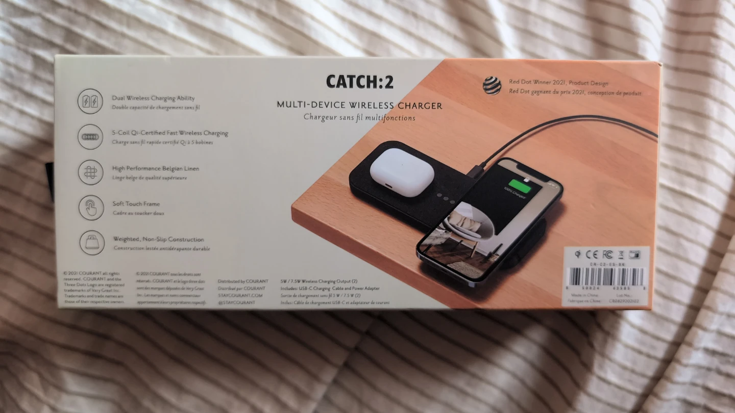 COURANT Catch:2 Multi-Device Wireless Charger - photo 2
