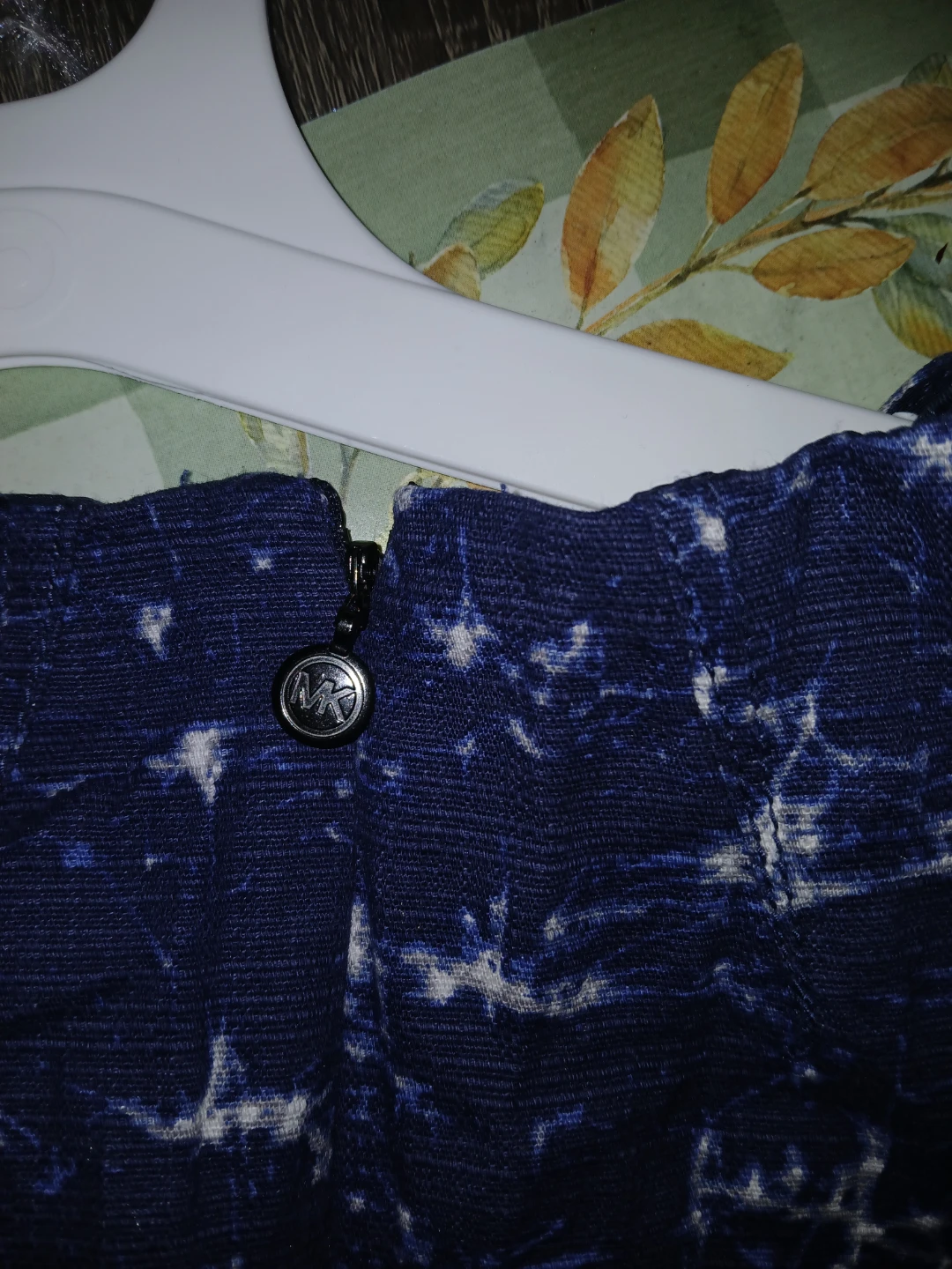 Michael Kors Navy Blue & White Abstract Print Sleeveless Dress - photo 4