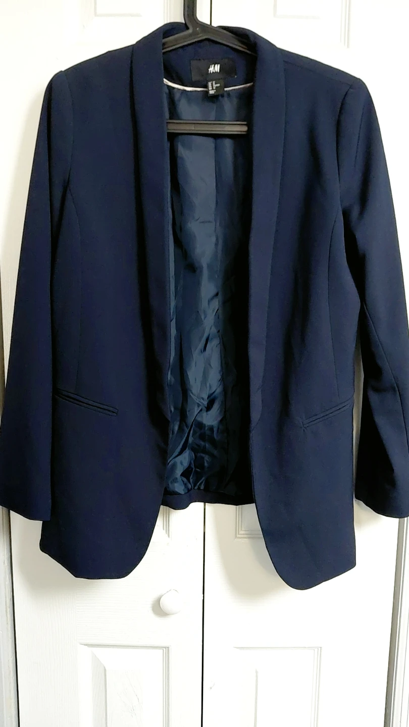 H&M Navy Blue Blazer - Size 10 - photo 2