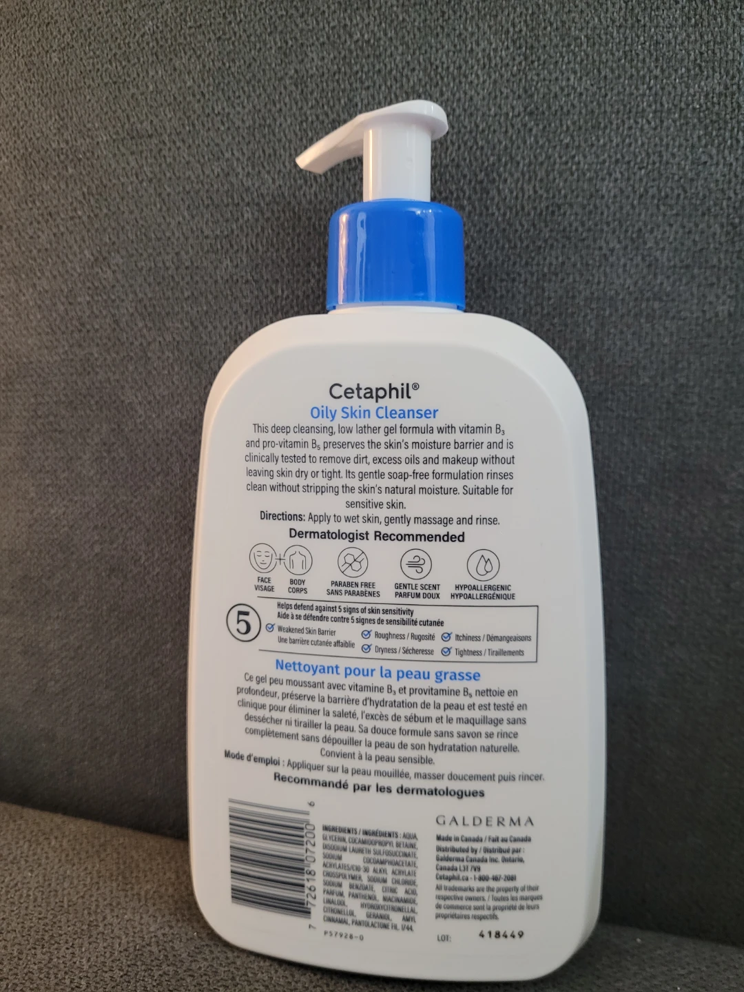Cetaphil Oily Skin Cleanser - 500 ml - photo 2