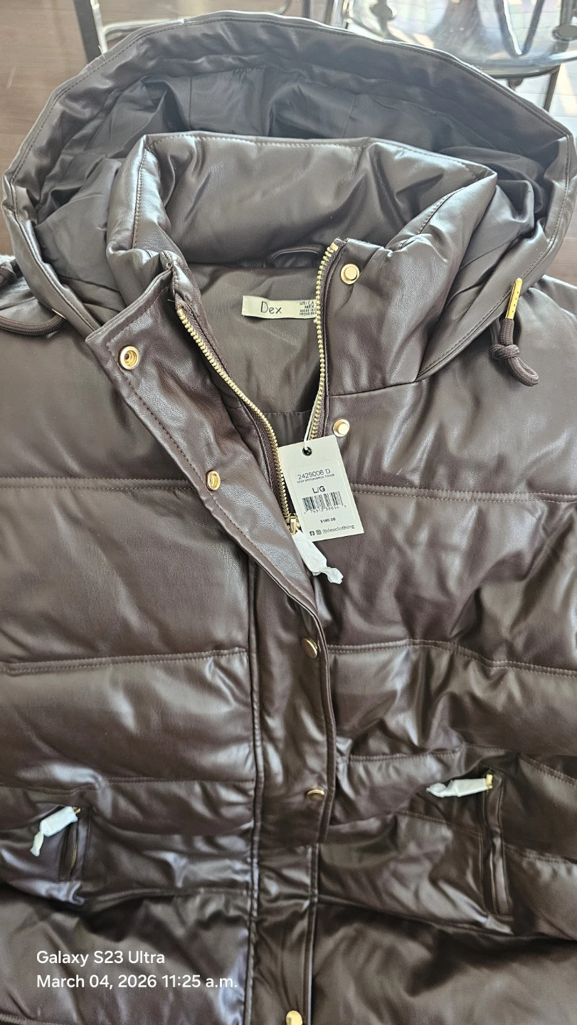 Dex Women's Puffer Vest - Brown - Size L