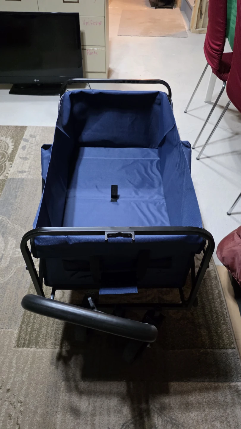 Navy Blue Folding Wagon