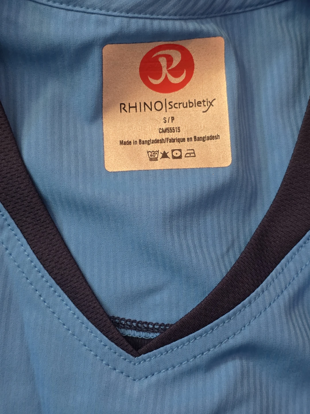 RHINO Scrubletix Blue Scrub Top Size S/P - photo 2