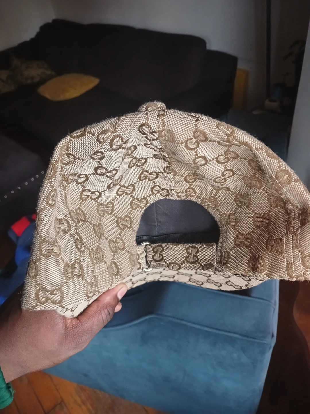 GUCCI GG Supreme Canvas Baseball Cap - Beige - photo 3