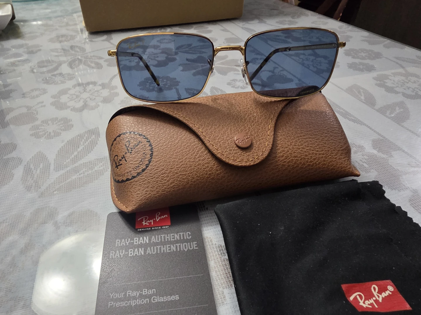 Ray-Ban RB3717 Chromance Polarized Sunglasses Gold Frame - photo 2