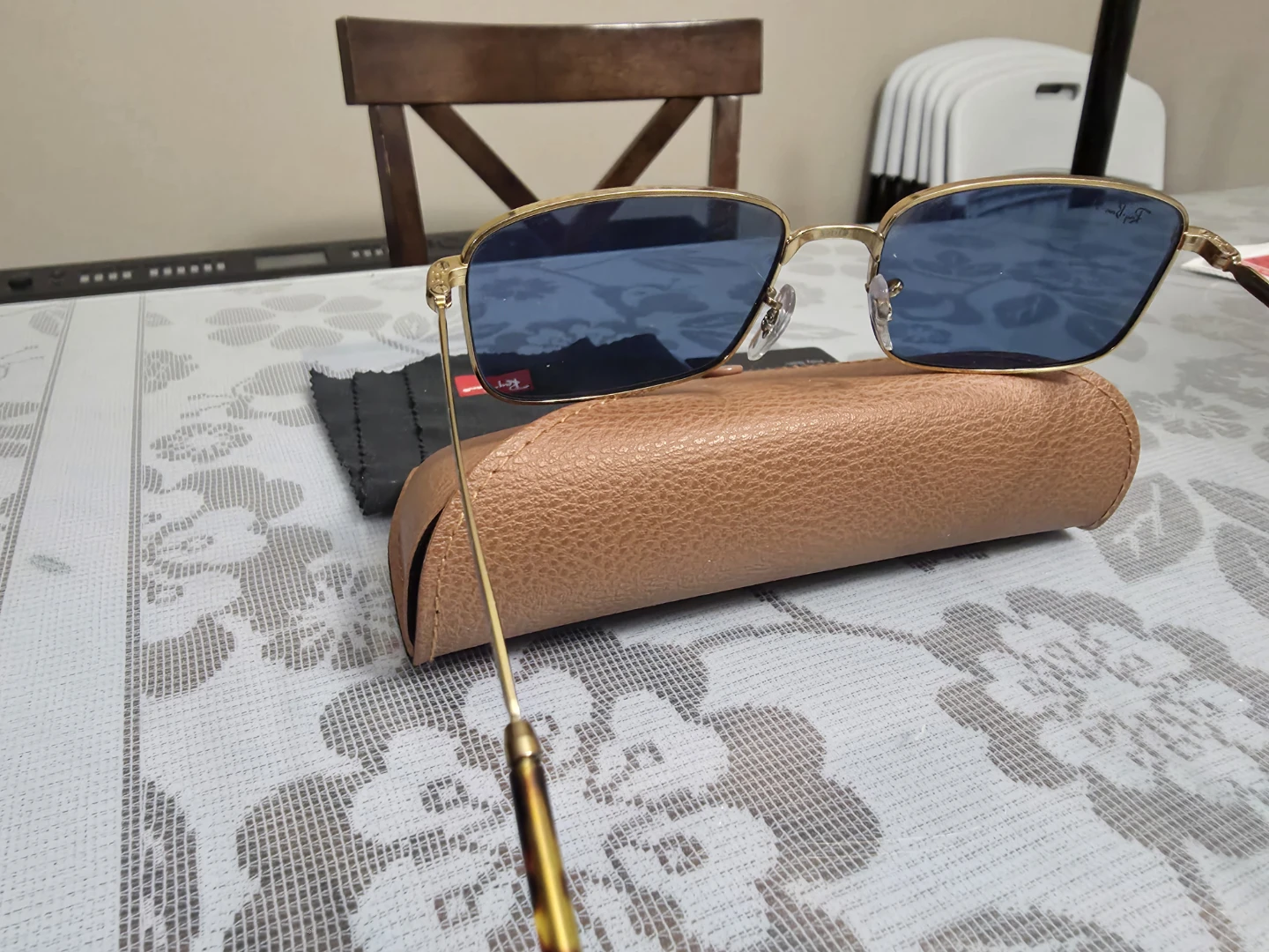Ray-Ban RB3717 Chromance Polarized Sunglasses Gold Frame - photo 3