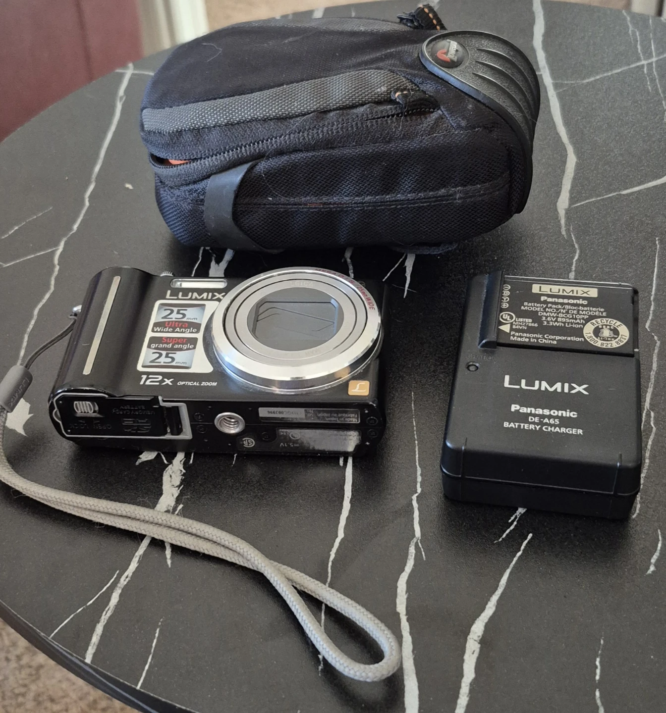 Panasonic Lumix 12x Optical Zoom Digital Camera with Charger