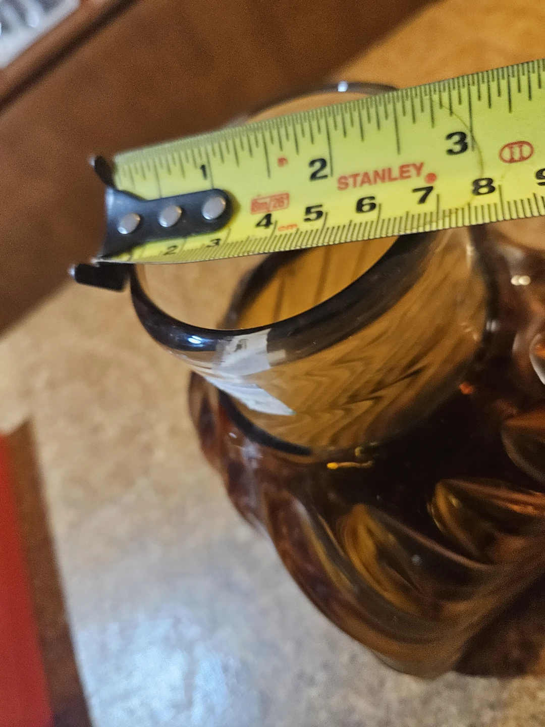 Amber Swirl Glass Vase - photo 4