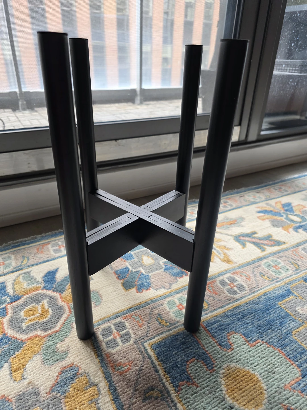 Four Black Plant Stand - 14.5in