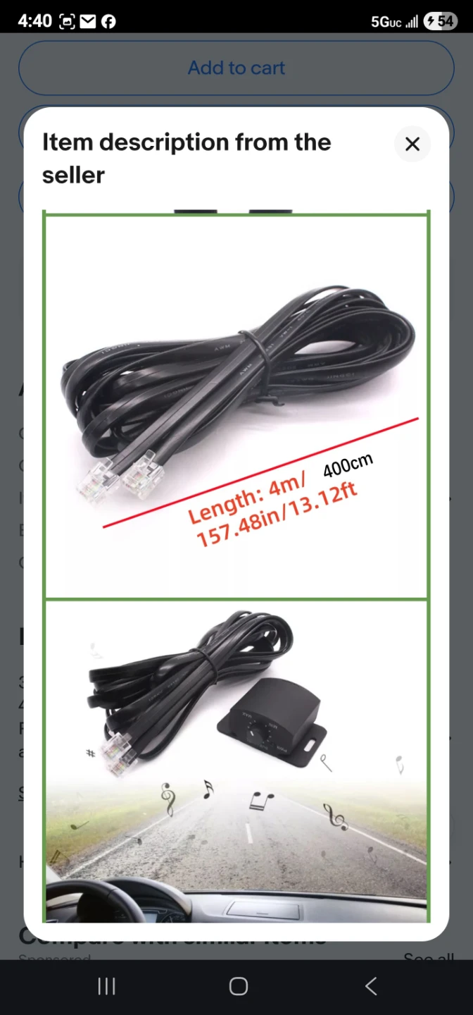 Subwoofer Level Control Knob with Cable - photo 5