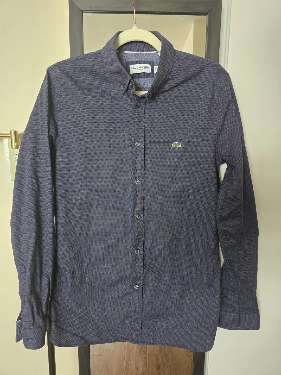 Lacoste Slim Fit Long Sleeve Shirt (S)