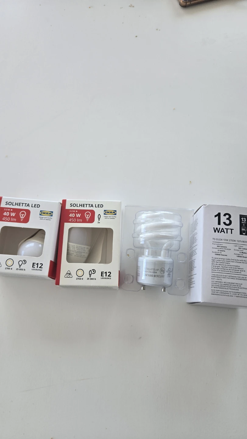 IKEA SOLHETTA LED Bulbs and 13W CFL Bulb - photo 2