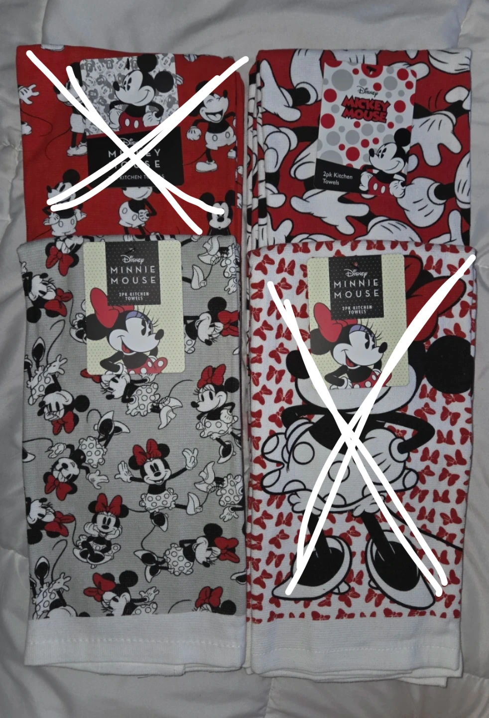 Disney Mickey & Minnie Mouse Kitchen Towels