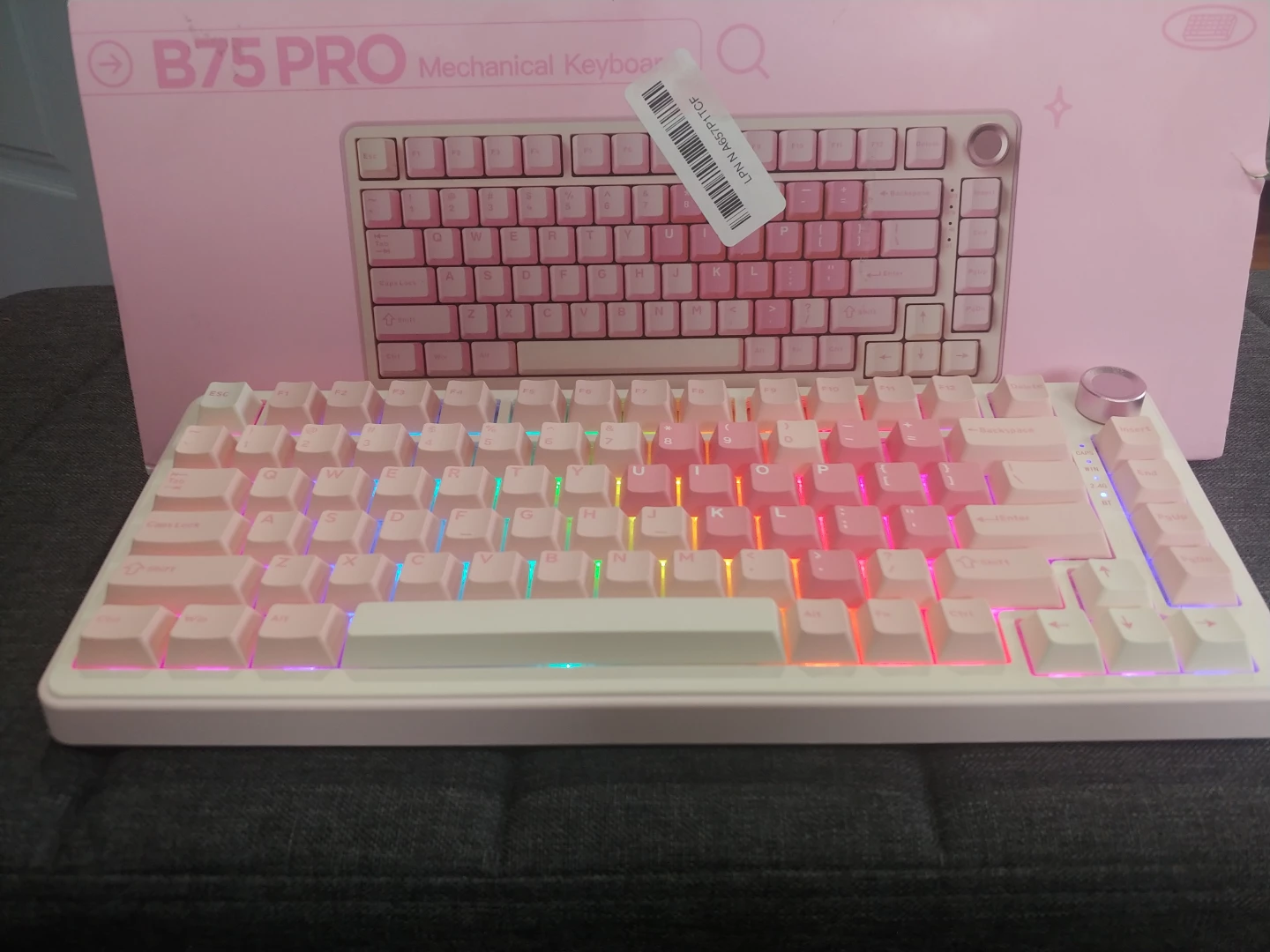 Yilinzi B75 PRO Mechanical Keyboard - Pink