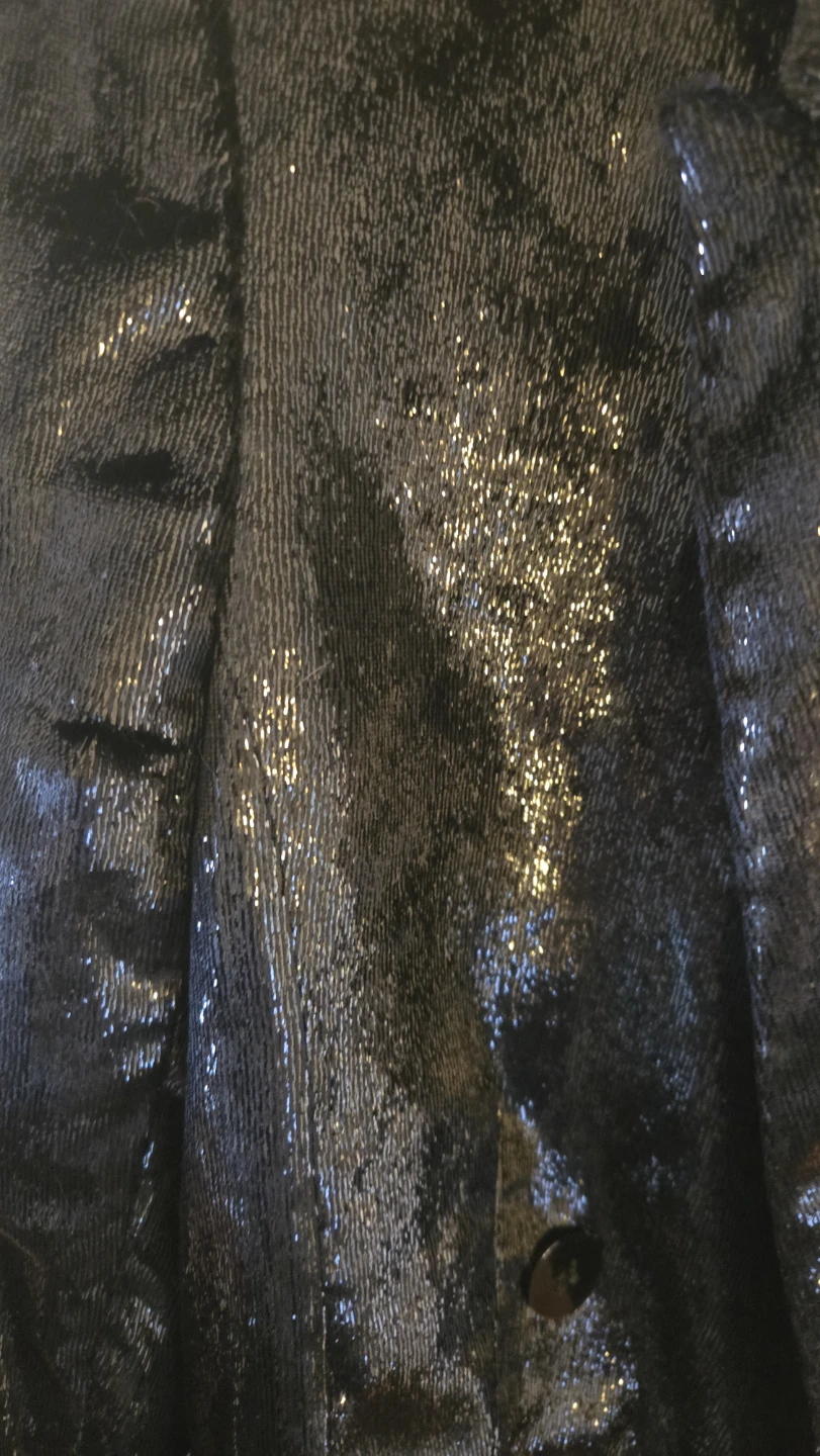 H&M Black Sparkly Velvet Blazer - Size US 4 - photo 3