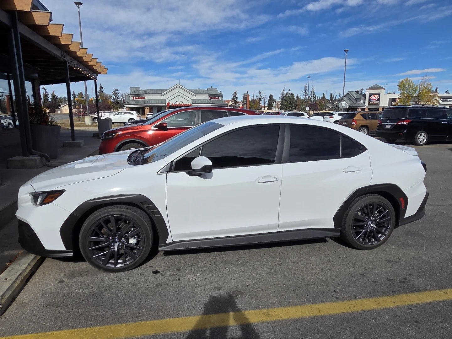 White Subaru WRX Sedan