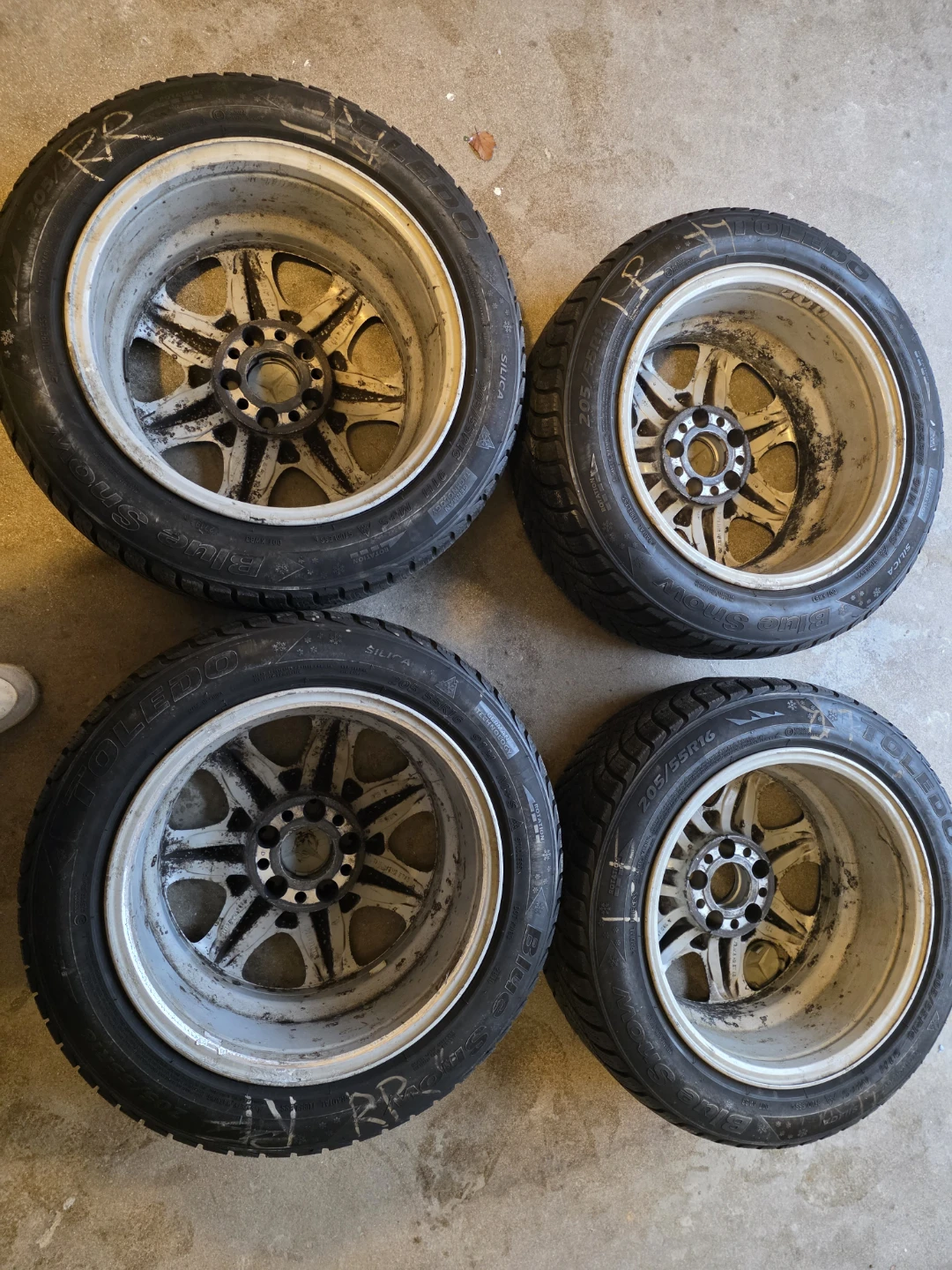 Set of 4 Mercedes-Benz C250 Alloy Wheels with Tires - photo 2