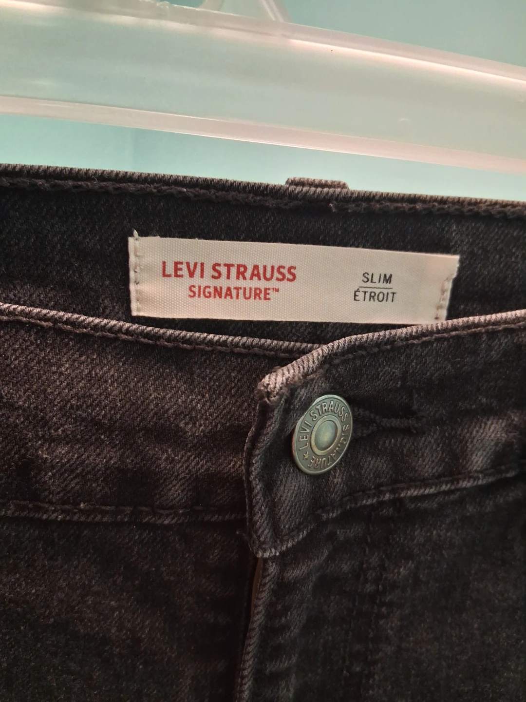Levi Strauss Signature Slim Fit Jeans - Black - W32 L30 - photo 2
