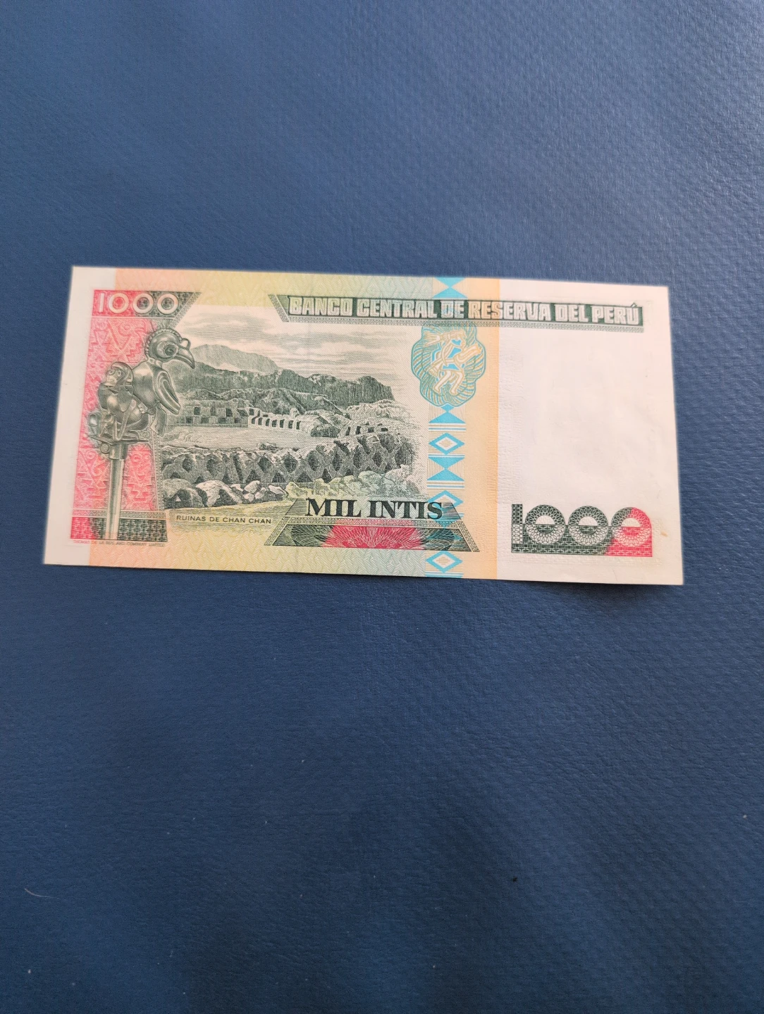 Peru 1000 Intis Banknote - 1988 - photo 2
