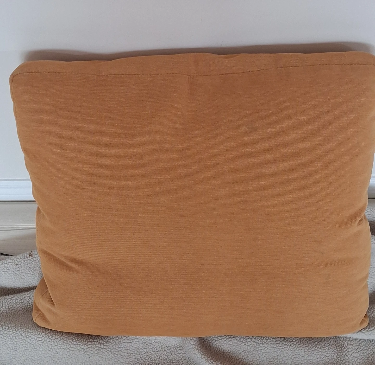 5 Decorative Throw Pillow - Orange Floral Design - photo 2