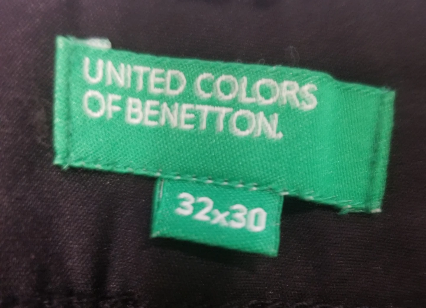 Brand new Men's United Colors Of Benetton Black Pants - photo 2