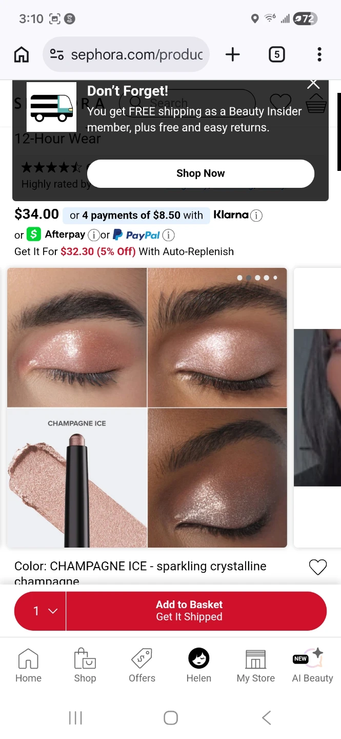 Anastasia Beverly Hills GLIDR Shadow Stick Champagne Ice - photo 3