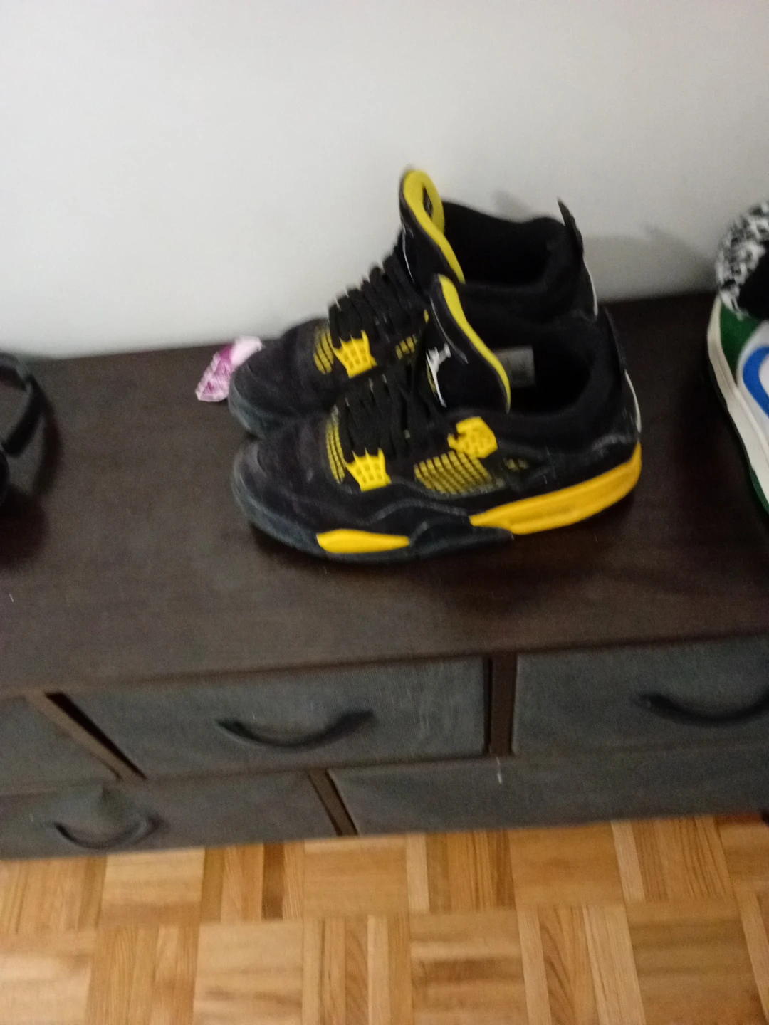 Jordan 4 Retro "Lightning" Black/Yellow Men's Shoes - photo 2