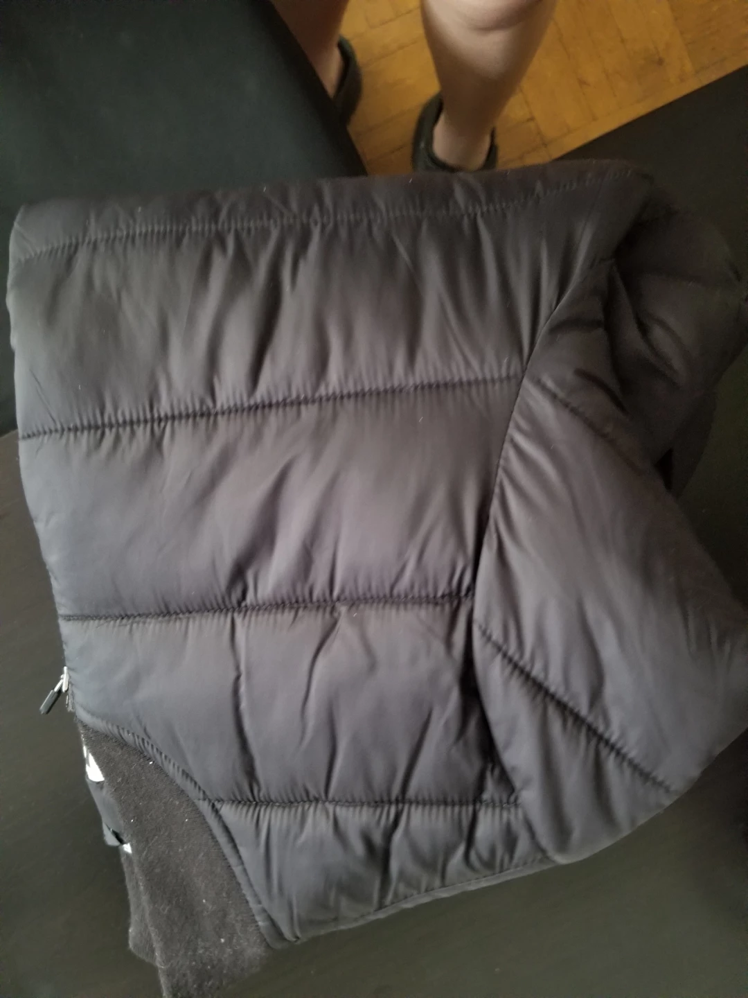 Garage Black Puffer Bomber Jacket - photo 4