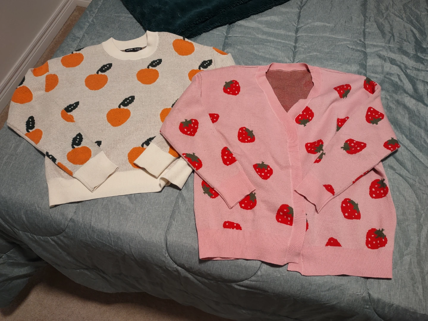 Orange & Strawberry Sweaters