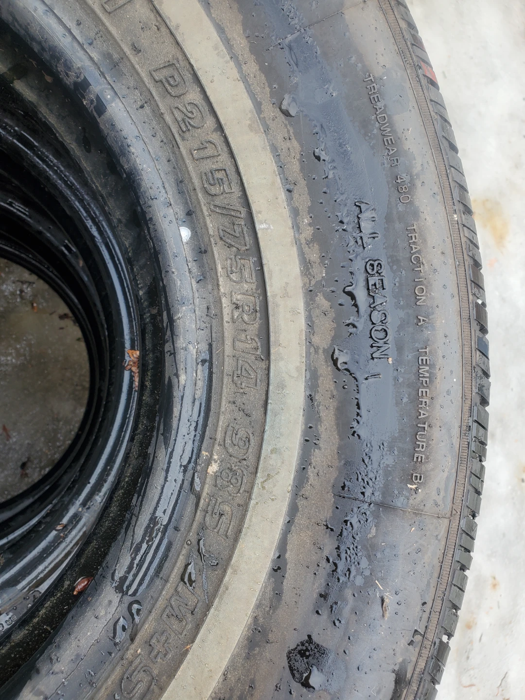 Set of 4 - 791 Touring A/S Tires P215/75R14