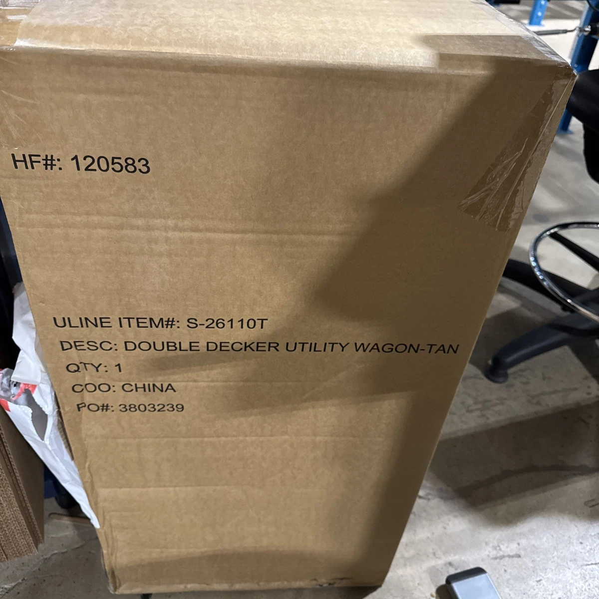 Uline Double Decker Utility Wagon - Tan