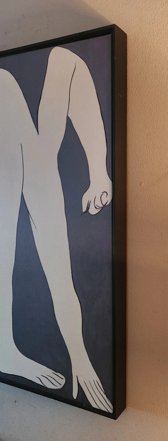 Picasso - L'Acrobate - Framed Canvas - photo 2