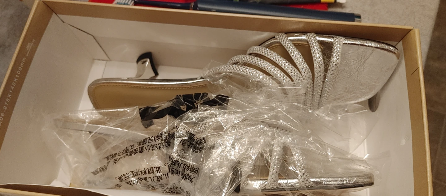 Michael Kors Silver Embellished Heeled Sandals Size 8M - photo 4