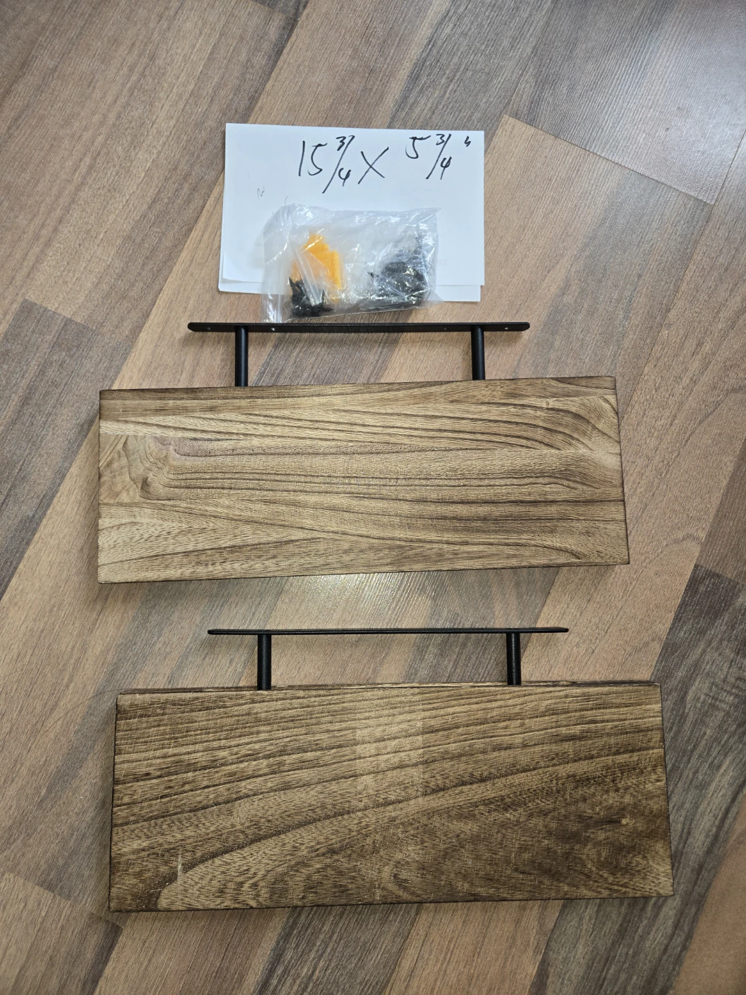 Wooden Floating Shelves with Hardware
