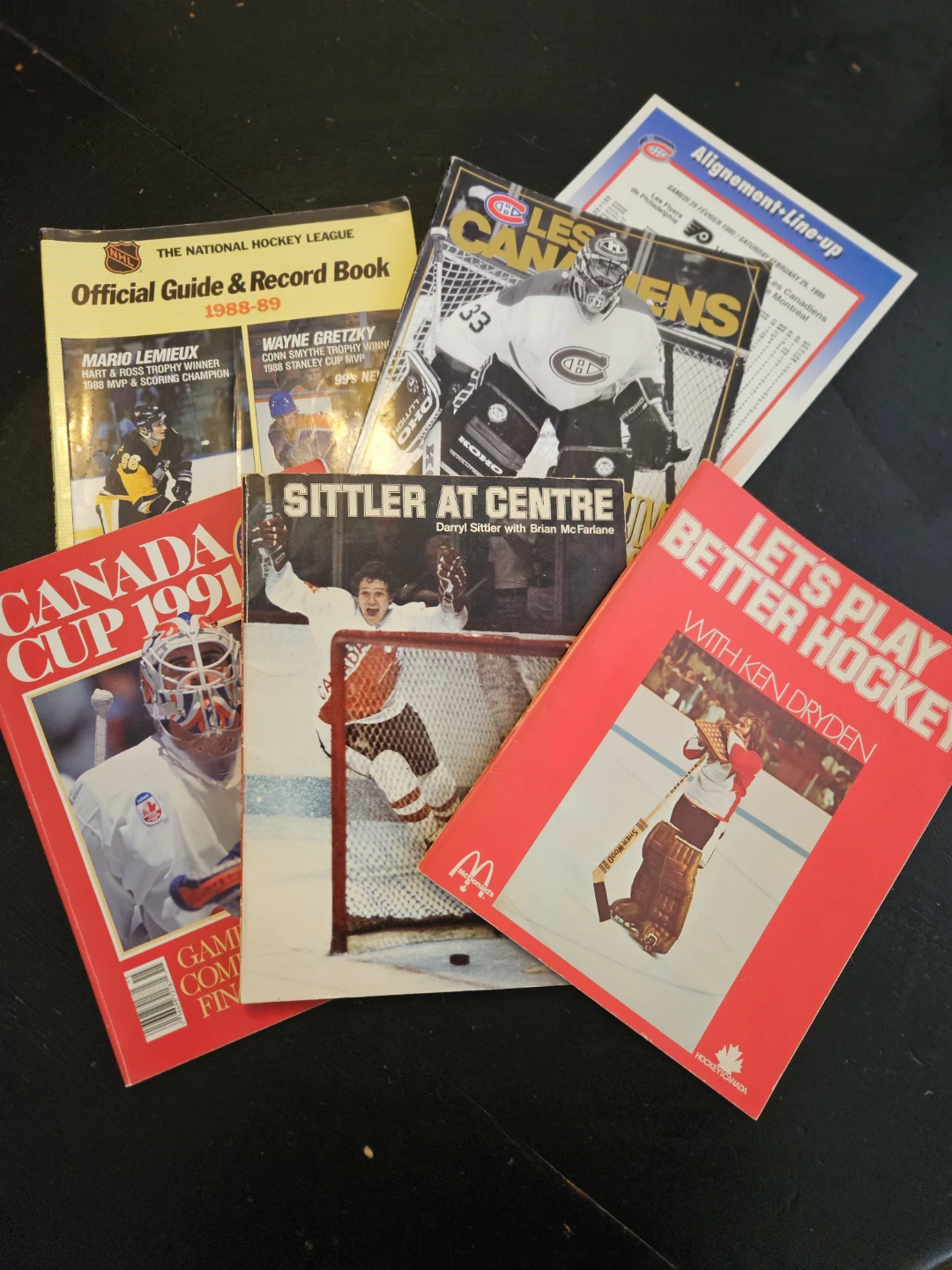 Lot of 5 Hockey Books & Guides