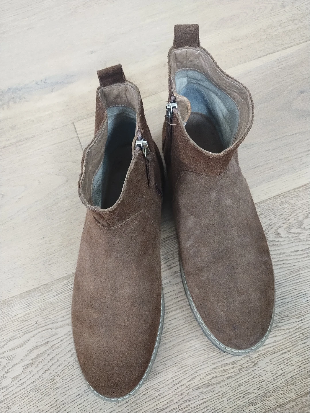 Brown Suede Ankle Boots size 38/7 - photo 3