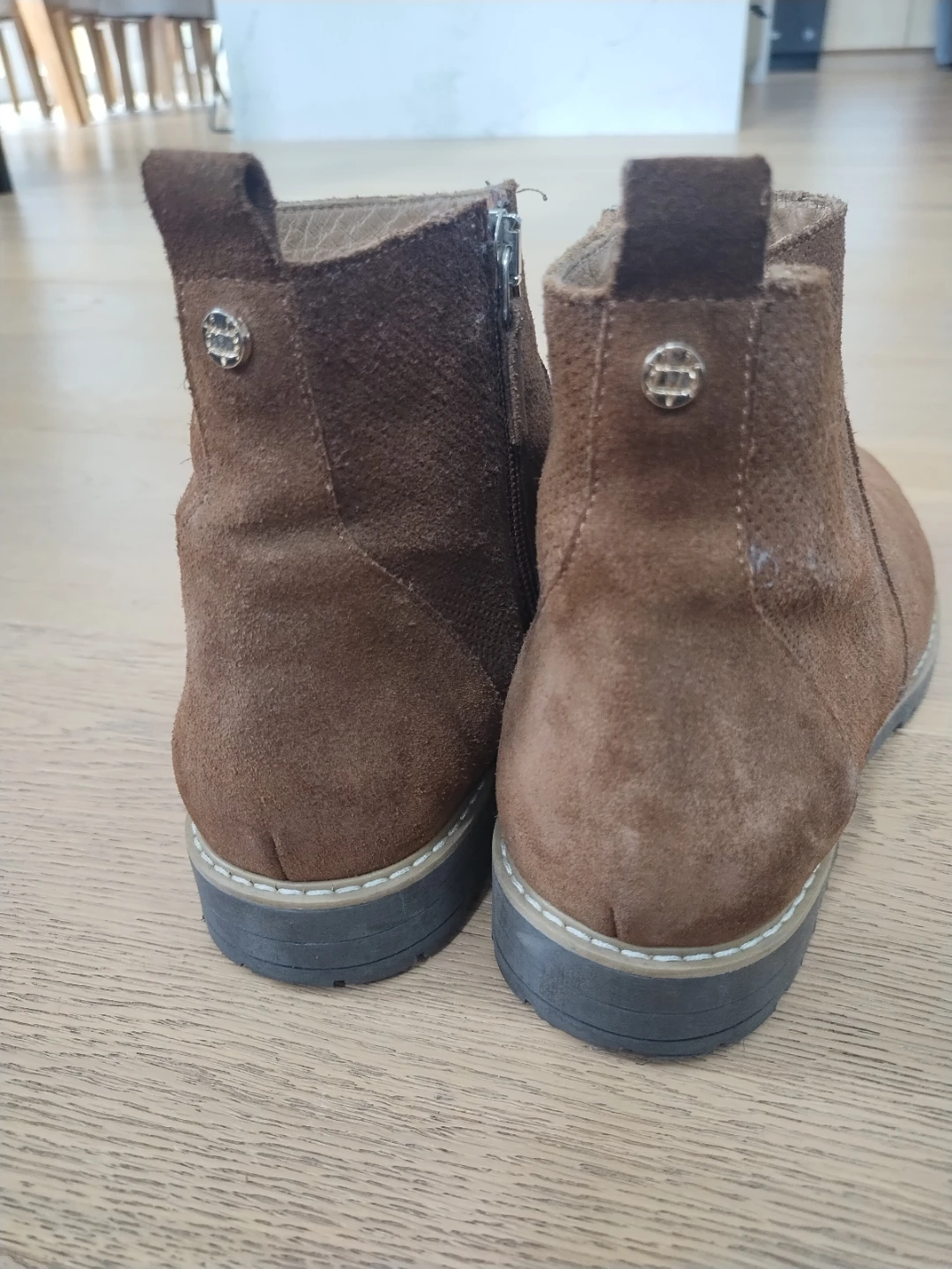 Brown Suede Ankle Boots size 38/7 - photo 4