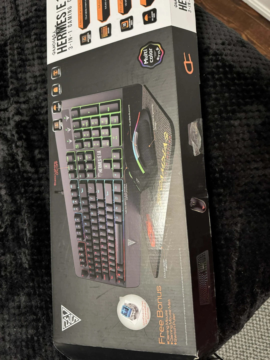 Gamdias Hermes E1 3-in-1 Gaming Keyboard Mouse Mousepad Combo - photo 4