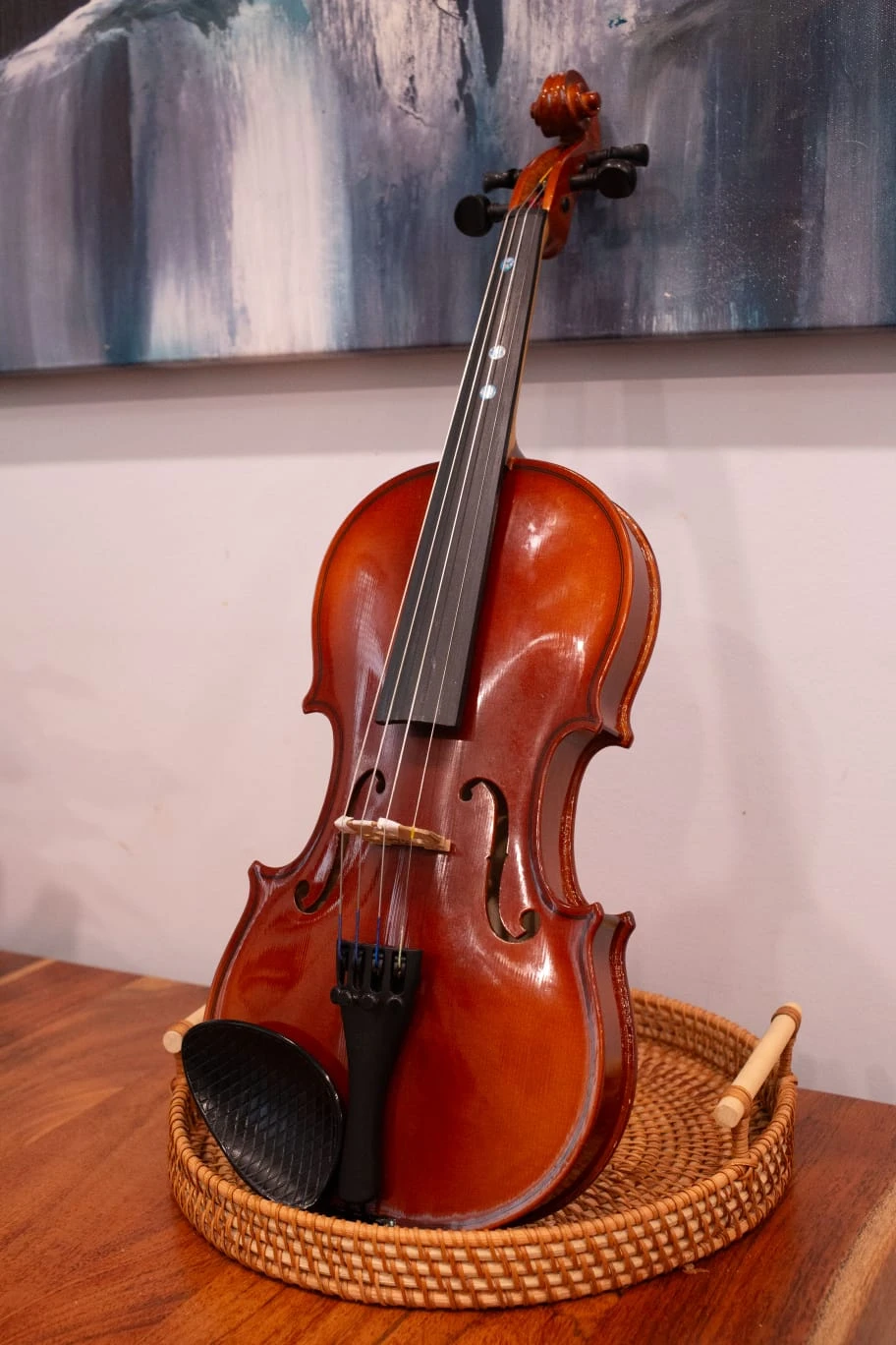 Schonenbach 220 violin 1/2 size with hard case and Bow - photo 2