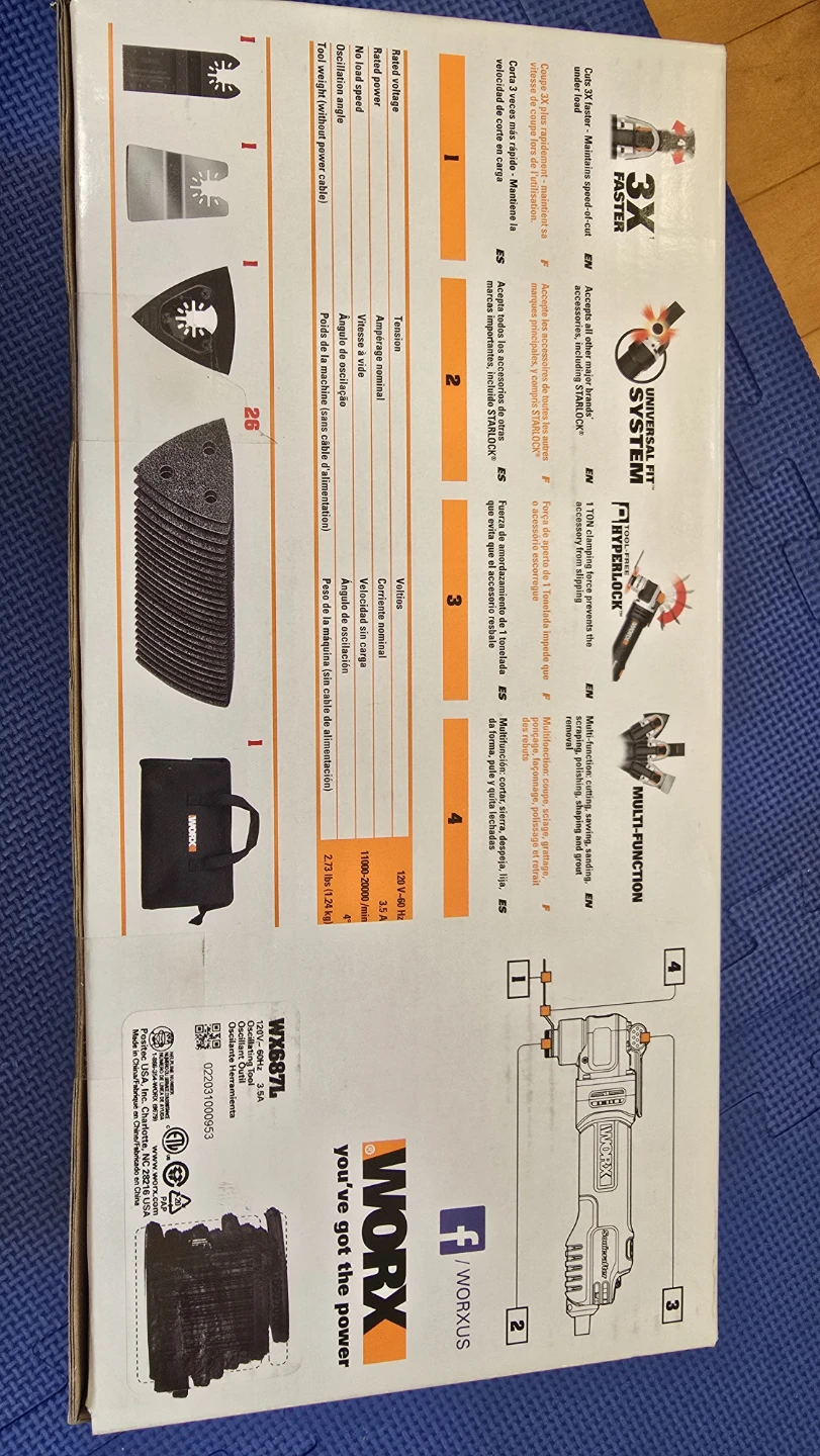 WORX Oscillating Tool with 29 Accessories - photo 2