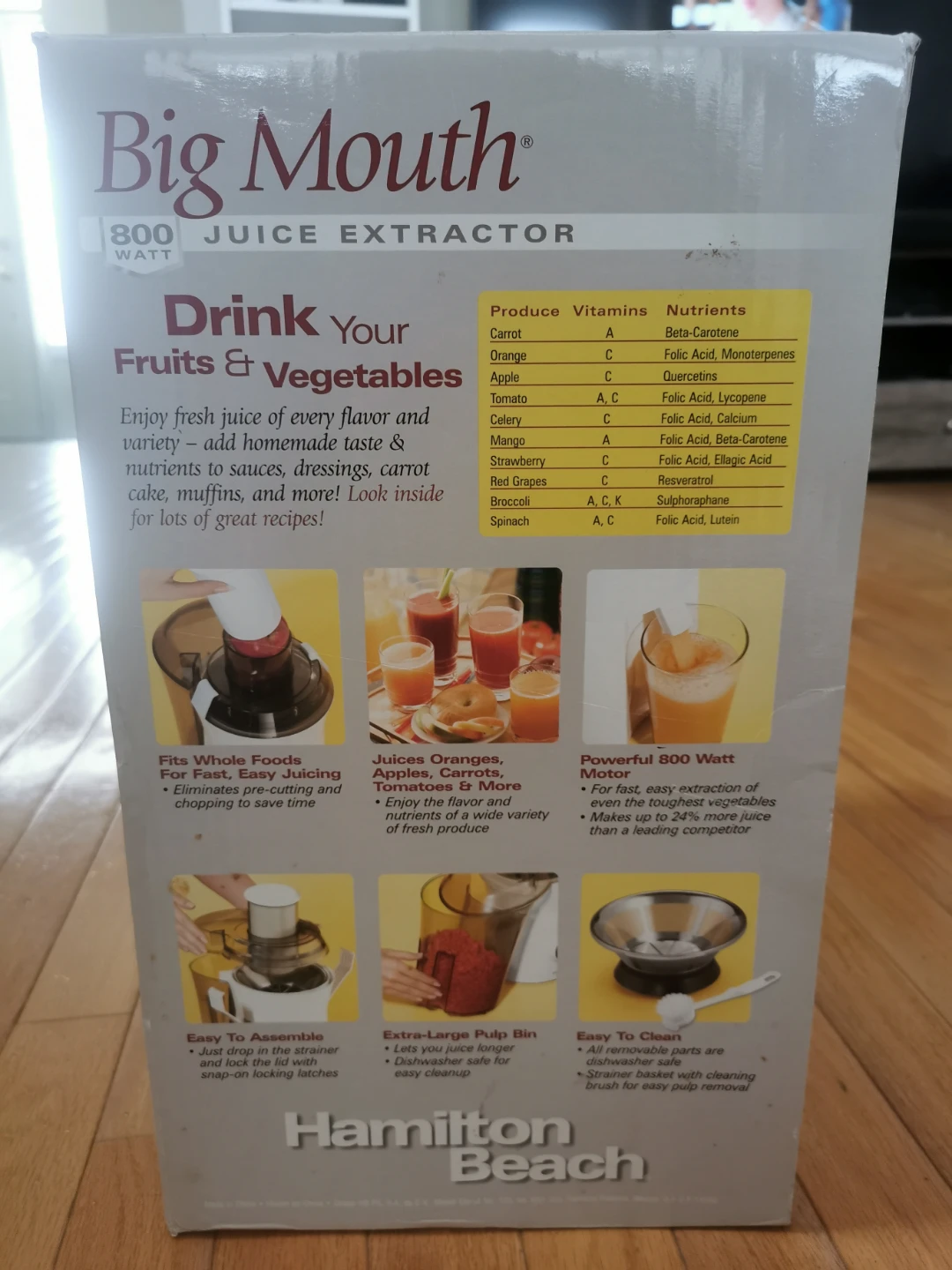 Hamilton Beach Big Mouth 800 Watt Juice Extractor - photo 2