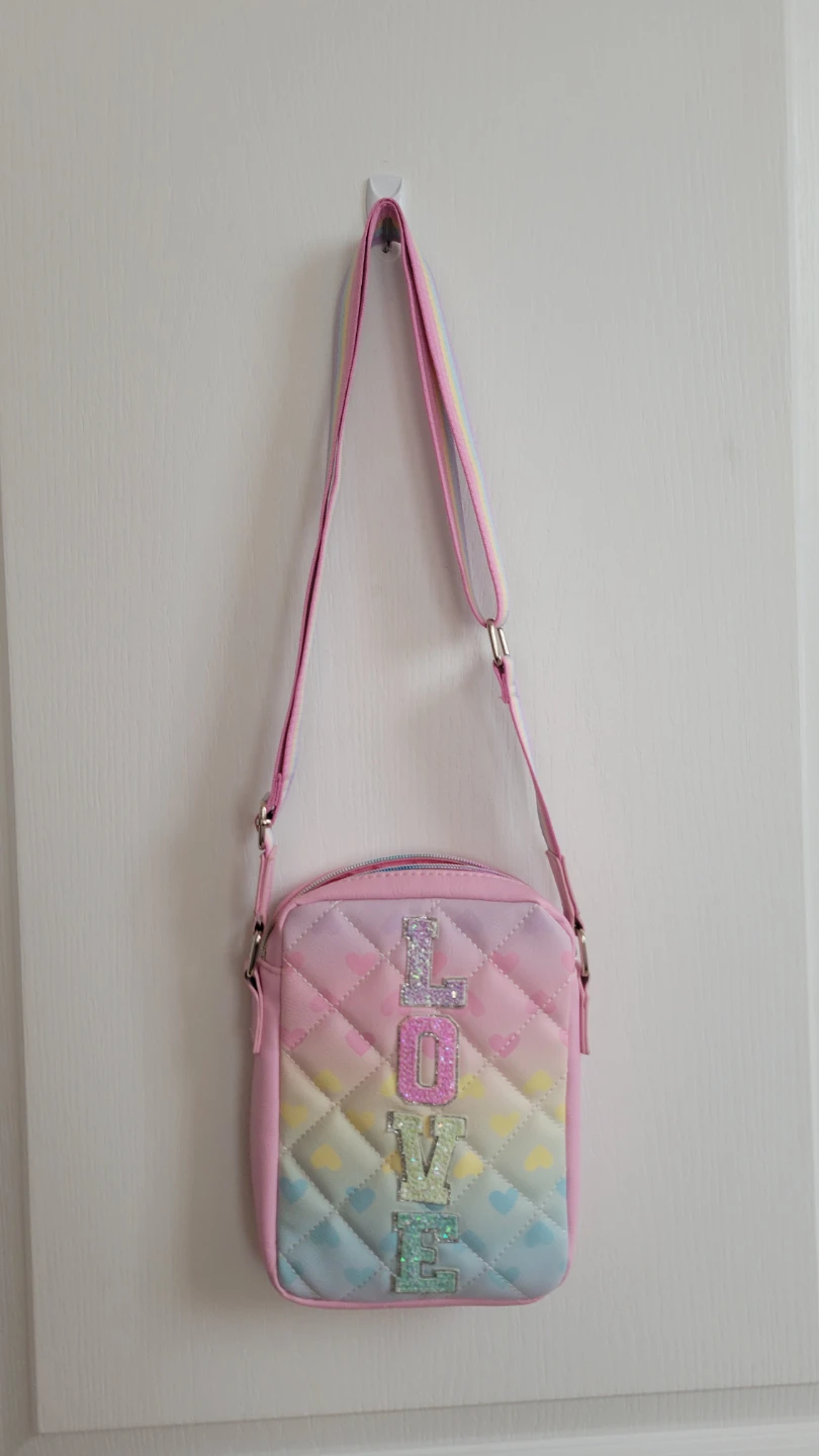 Miss Gwen OMG Pink Pastel Quilted Crossbody Bag