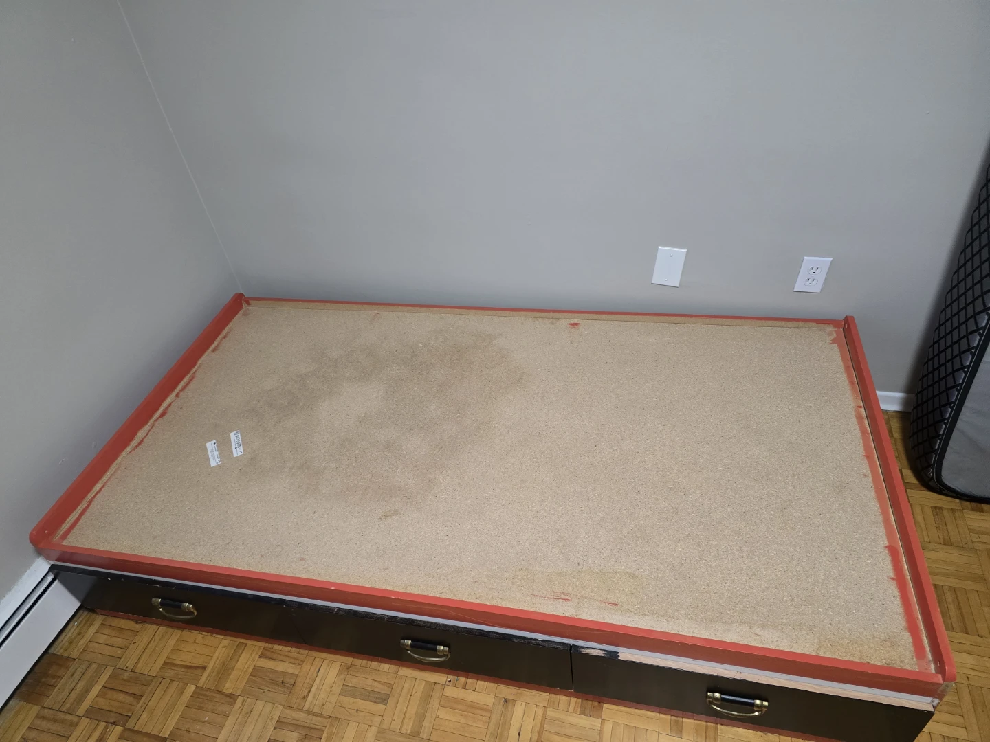 Twin Bed Frame with Storage Drawers And Mattress
